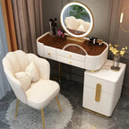 White Bedroom Vanity Table Makeup Mirror Chair Modern Organizer Dressing Table Cosmetics Cheap Penteadeira Trendy Furniture