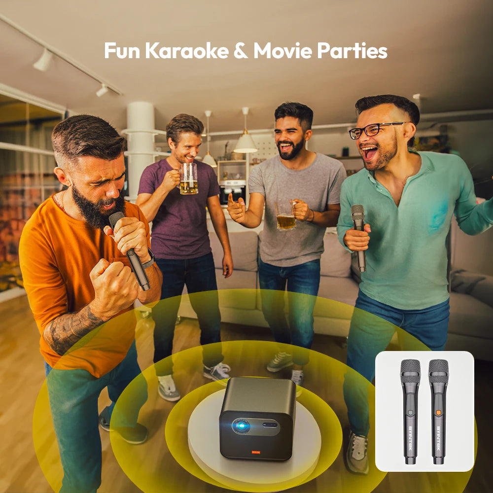 BYINTEK R90 Max 4K Projector Full HD 1080P 2200 Anis Lumens Android 11.0 WiFi 6 Auto Focus Video Home Movie Theater Projectors