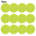 6/12Pcs Mop Cloth Round Wrapping Green Mopping Cloth 16cm For Cordless Electric Mop Rotary Mop Sweeper Replacement Cloth