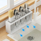 Sink countertop, chopstick cage, multifunctional spoon fork storage rack, tableware drainage rack, storage kitchen utensils