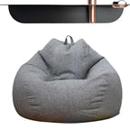 Lazy Sofas Cover Large Bean Bag Cover Without Filler Breathable Adult Child Tatami Living Room Decorative Cover