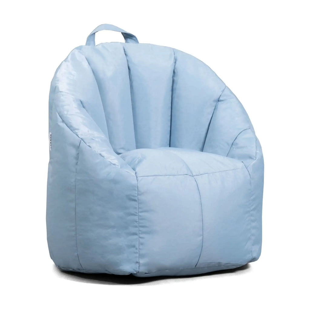 Kids Bean Bag Chair, 1.5 Feet, Durable Polyester Nylon Blend, Blue Fog