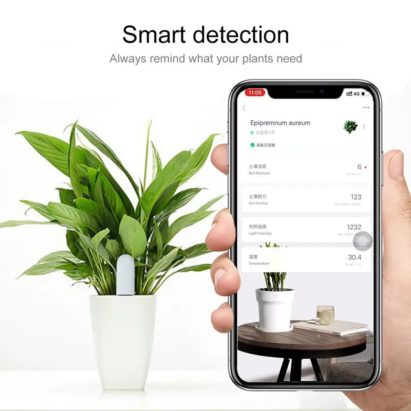 Xiaomi Mi Flora Monitor Digital International Version Grass Flower Care Soil Water Light Smart Tester Sensor for Garden Plants