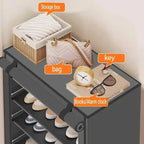 5/7/10-Layer Shoe Rack Large Dustproof Shoes Storage Hanger with Cover Simple Capacity Space-saving Shoes Cabinet Home Organizer