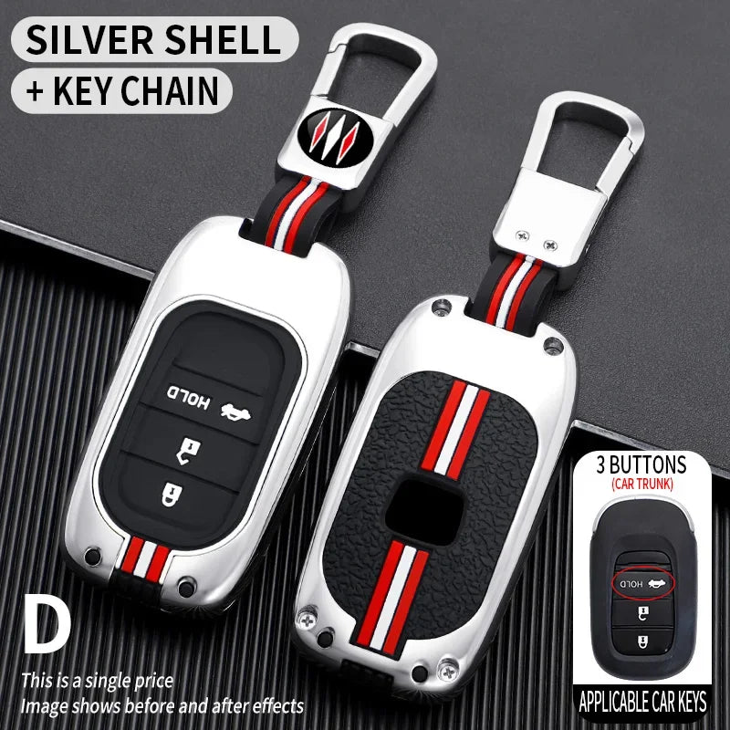 for Honda CR-V Civic Accord HR-V CR-V CRV HRV Fit City Odyssey XRV Hrv Metal Car Key Cover Fob Case Shell 2023 2024