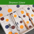 Kitchen Cabinet Liner Non‑sticky Fridge Mat Dustproof Oilproof Anti‑slip Moistureproof Cuttable Drawer Pad Easy Clean Home Organ