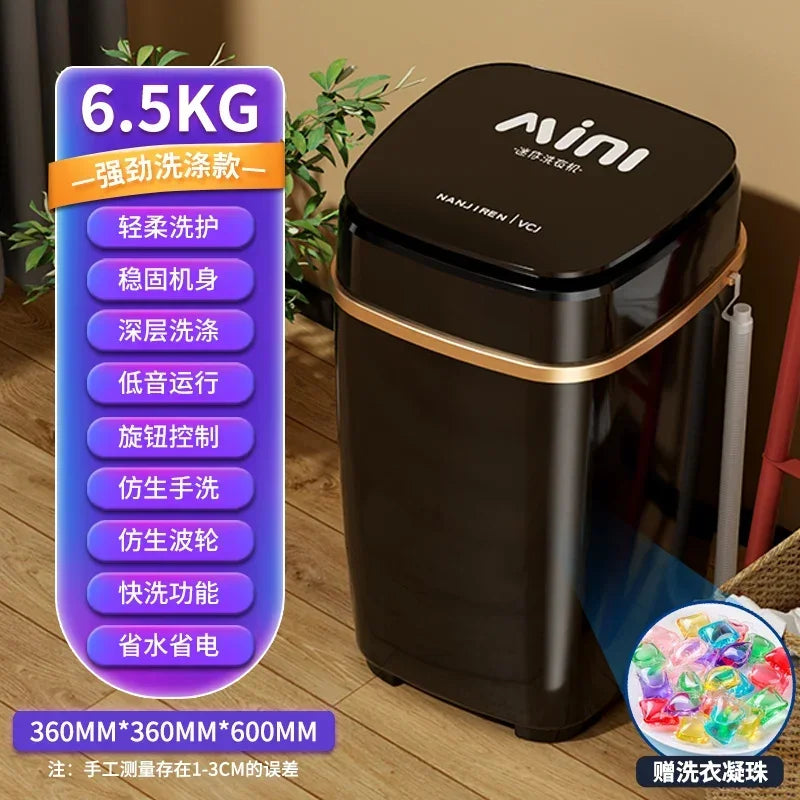 Washing machine household mini elution integration portable washing ma