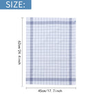 Large Plaid Kitchen Dish Towels Absorbent Tea Towels Soft and Reusable Cleaning Cloths Quick Drying Dish Rags for Washing Dishes