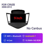 4G+64G Stereo Android 15 For Chevrolet Cruze J300 2008-2014 for Tesla Style Car 4G GPS Navi Player Radio Carplay 2 Din Autoraido