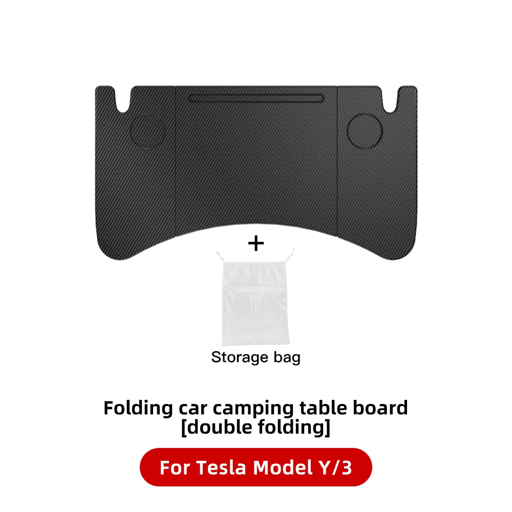 YZ For Tesla Model 3 Highlan Modle Y X S 2018-2024  Steering Wheel Laptop Tray Travel Desk Portable Office Table Car Accessories