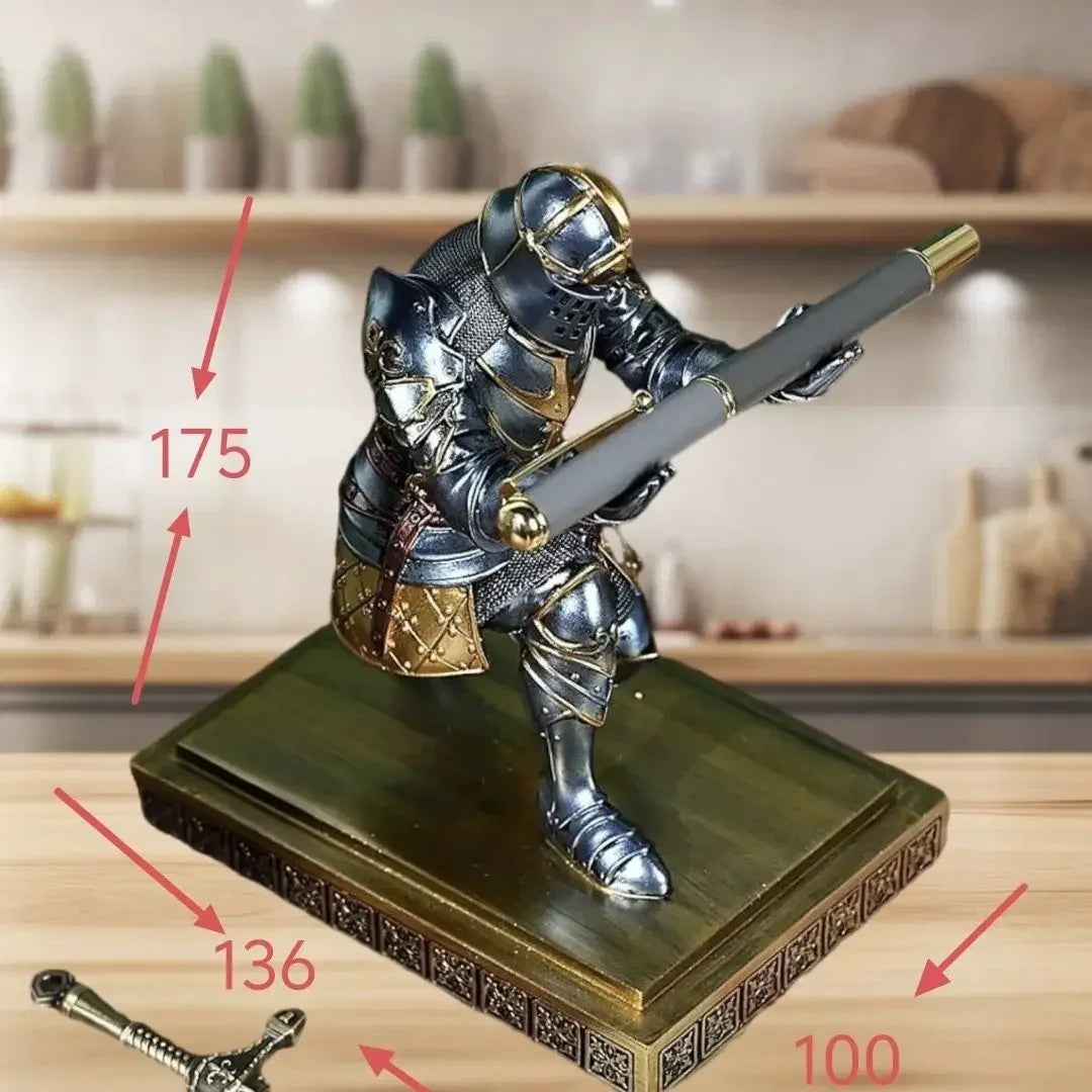 Pen holder, armor, creative pen holder, mobile phone watch ornament, genuine study, gift.