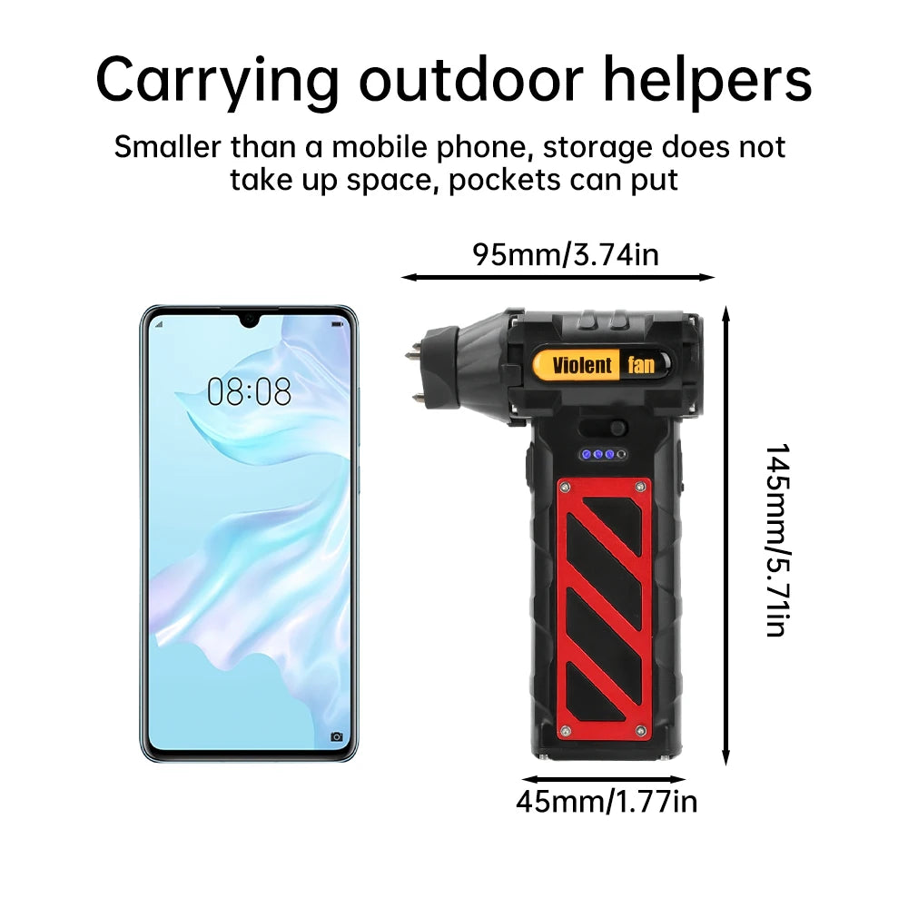 P30 110000RPM Handheld Air Blower Built-in 8000mah Rechargeable Type-C Dust Blower Brushless Motor Violent Fan