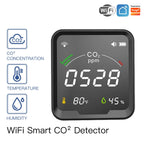 MOES Air Quality Carbon Dioxide Detector with Alarm Clock,Temperature Monitor,Humidity Air Tester,WiFi/BT,Tuya Smart,3 in 1,CO2
