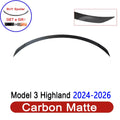 Spoiler for Tesla Model 3 Highland 2026 Accessories ABS Tail Wing New Design Lower Wind Resistance Ludicrous Auto Exterior Parts