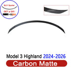 Spoiler for Tesla Model 3 Highland 2026 Accessories ABS Tail Wing New Design Lower Wind Resistance Ludicrous Auto Exterior Parts