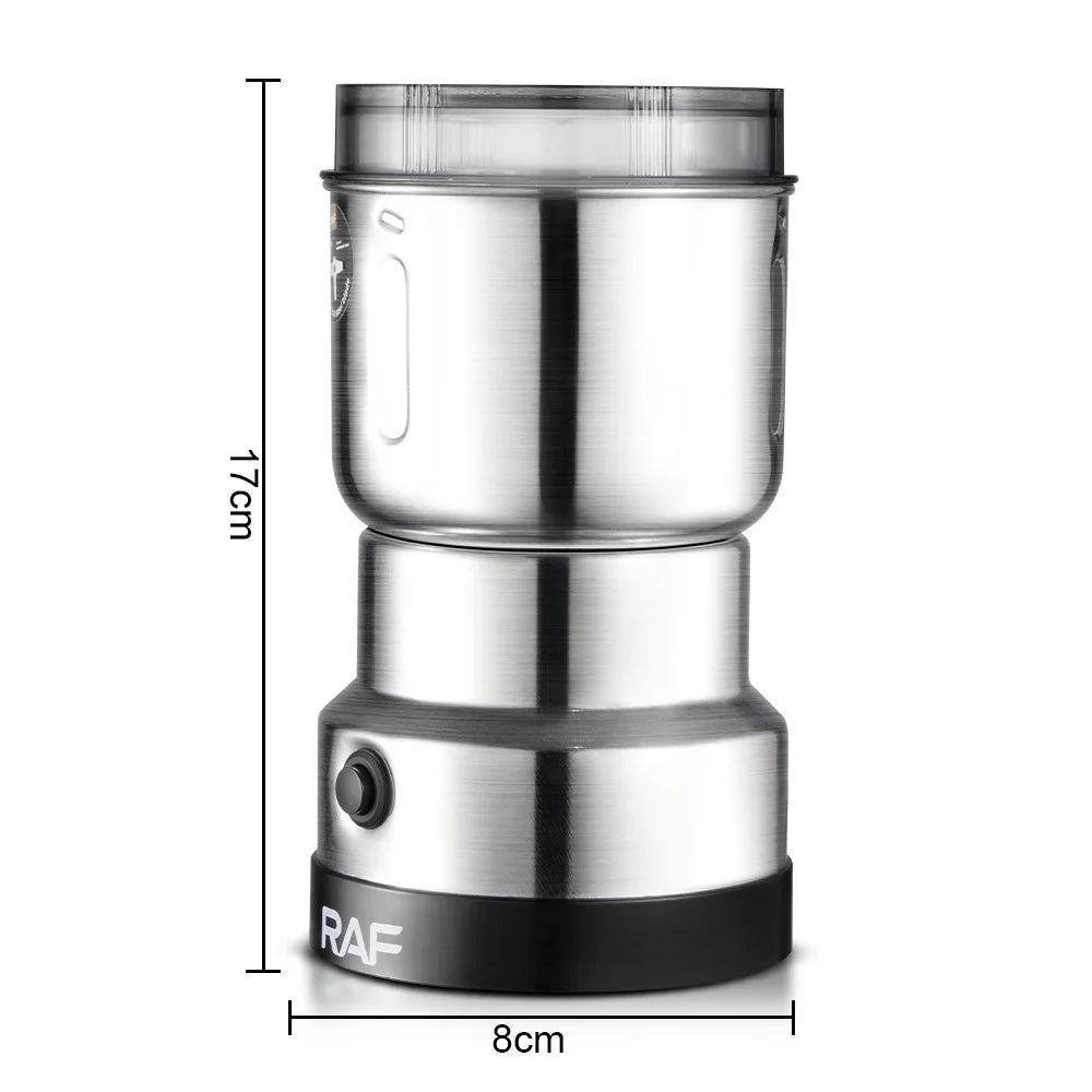 RAF Electric Bean Grinder Dry Mill Household Lightweight Grinding Cup Portable Coffee Bean Flour Machine