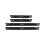 4PCS Door Pedal Sill Strip for Ford Mustang Mach-E External Threshold Bar Anti-stepping Sticker Protection Accessories 2021-2023