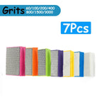 Professinal 1-7Pc Diamond Hand Polishing Pad Marble Stone Ceramic Abrasive Sanding Disc Tile Glass Abrasive Grind Block Polisher