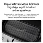 For Tesla Floor Mats Model Y Model 3 2024 Left Rudder Luggage Mat TPE waterproof Anti-Slip Set Floor Liner Mat