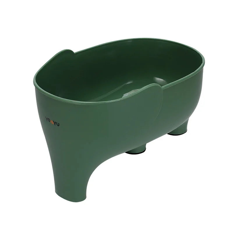 Elephant Drain Basket Multifunctional Kitchen Sink Drain Basket Home Kitchen Living Room Vegetable and Fruit Washing Basket