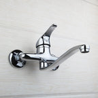 KEMAIDI Bathtub Basin Faucet Hot&Cold Water Mixer Tap Single Handle Wash Chrome Finish Bathroom Mixer Taps Wall Mounted