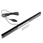 Wired Motion Sensor Receiver with Extension Cord Infrared IR Signal Ray Wired Motion Sensor Bar for Nintendo Wii Wii U Console