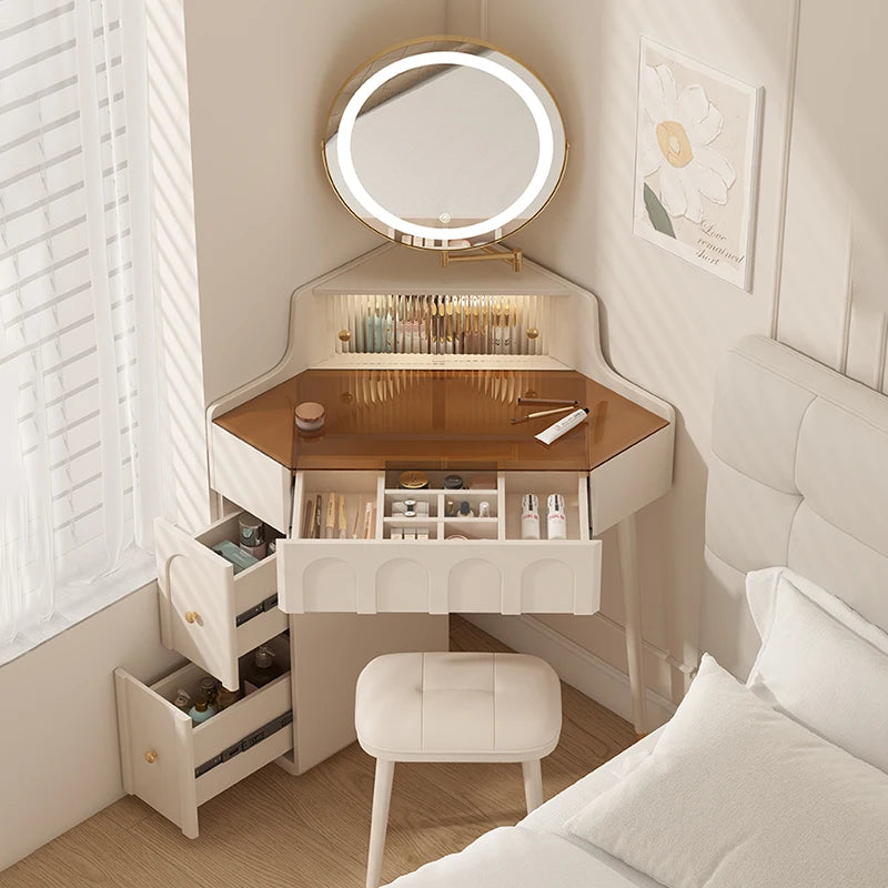 Luxury Makeup Dressing Table Bedside White Chair Modern Dressing Table Study Comfortable Chep Coffee Wood Vestidores Furniture