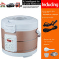 12V 24V 220V Mini Rice Cooker Car Truck Soup Porridge  Food Steamer Heating Lunch Box Meal Heater Warmer 3L for Camping