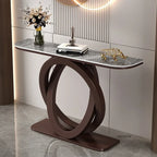 Luxury Iron Console Table Italian Semi-circular Entrance Cabinet Tables Home Furniture Creative Corridor Entryway Table