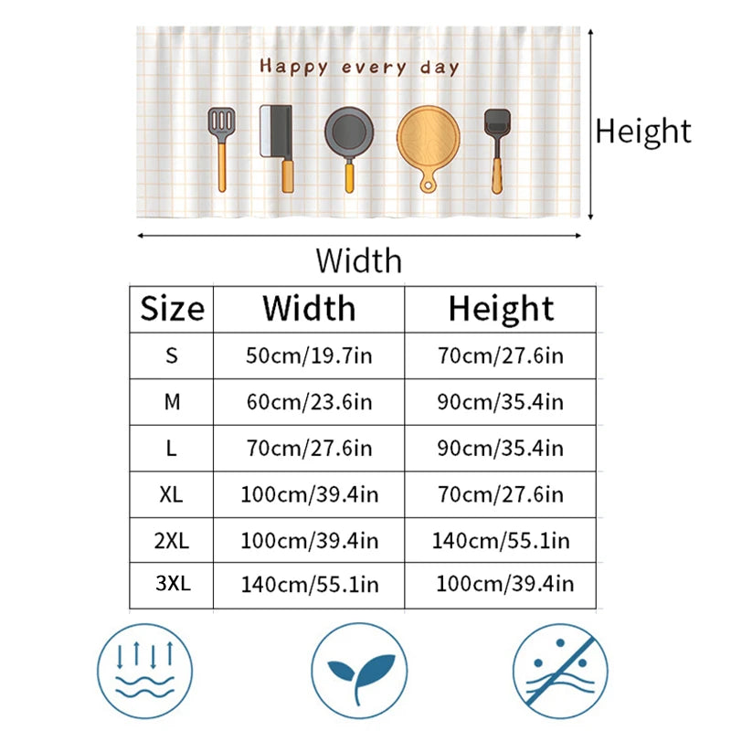 INS Kitchen Cabinet Curtain Self-Adhesive Half-curtains Cupboard Wardrobe Cover DustProof Short Curtains Home Decor Cortinas 커튼