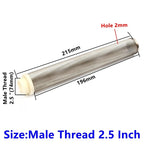 1/2"~2.5" 304 Stainless Steel Extended Filter Garden Irrigation Water Pump Hose Filter Aquarium Water Cleaning Mesh Metal Filter