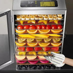 DIVEDEER 800W 12 Tier Food Dehydrator Commercial Stainless Steel Fruit Dryer Vegetable Fruit Meat Dryer