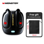 Monster MQO22 TWS Bluetooth Earphones Clip Design Touch HD Call With Mic Headphones Sports Gaming Headset