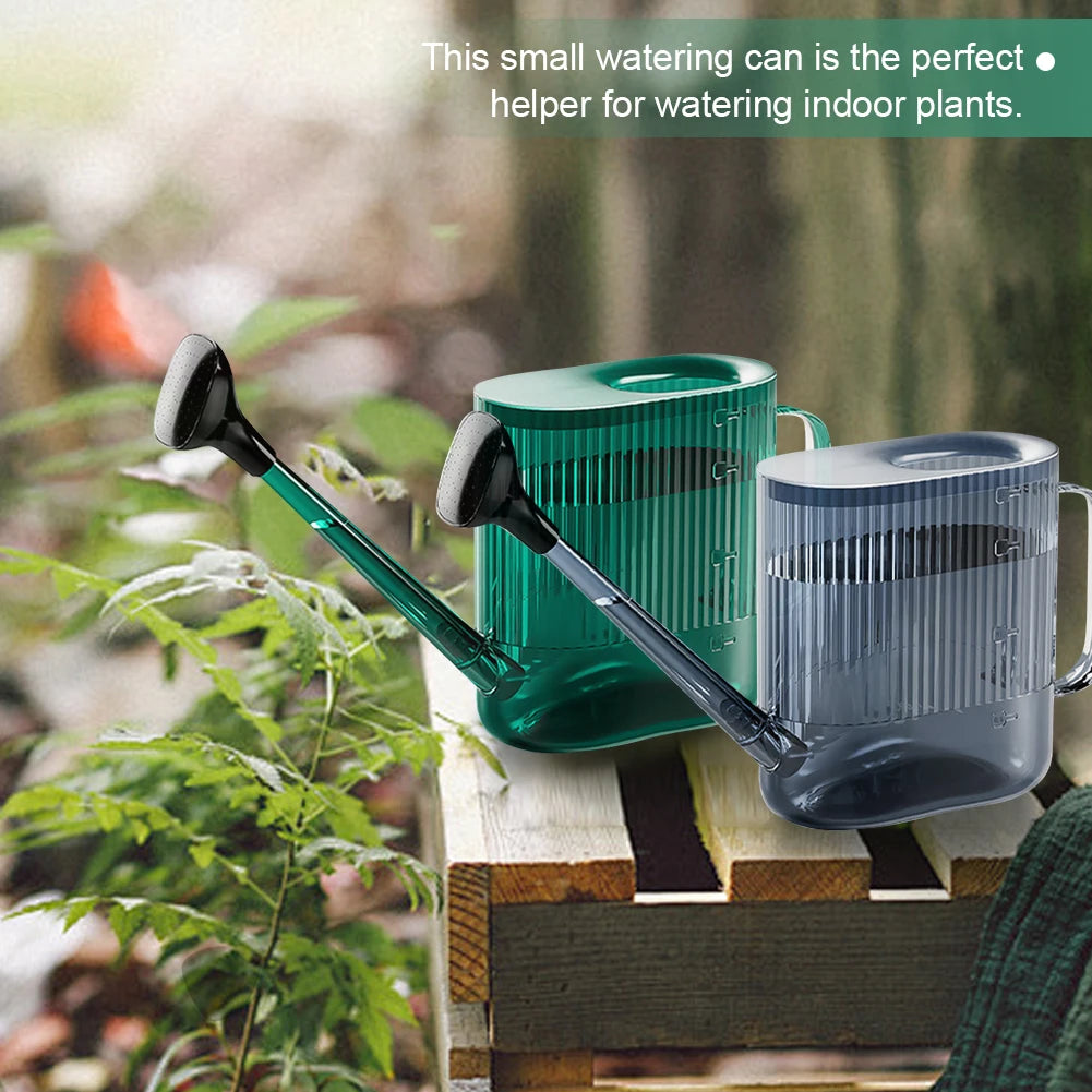 1.8L Garden Watering Can with Sprinkler Head Plastic Watering Can with Long Spout Portable for Indoor/Outdoor Planting Accessory
