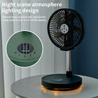 10 inches Remote control aluminum alloy folding fan outdoor home ultra