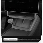 For Tesla Model Y Juniper 2025 Model 3 Highland 2024 Under-Screen Hidden Storage Box Behind Screen Center Console Organizer Case