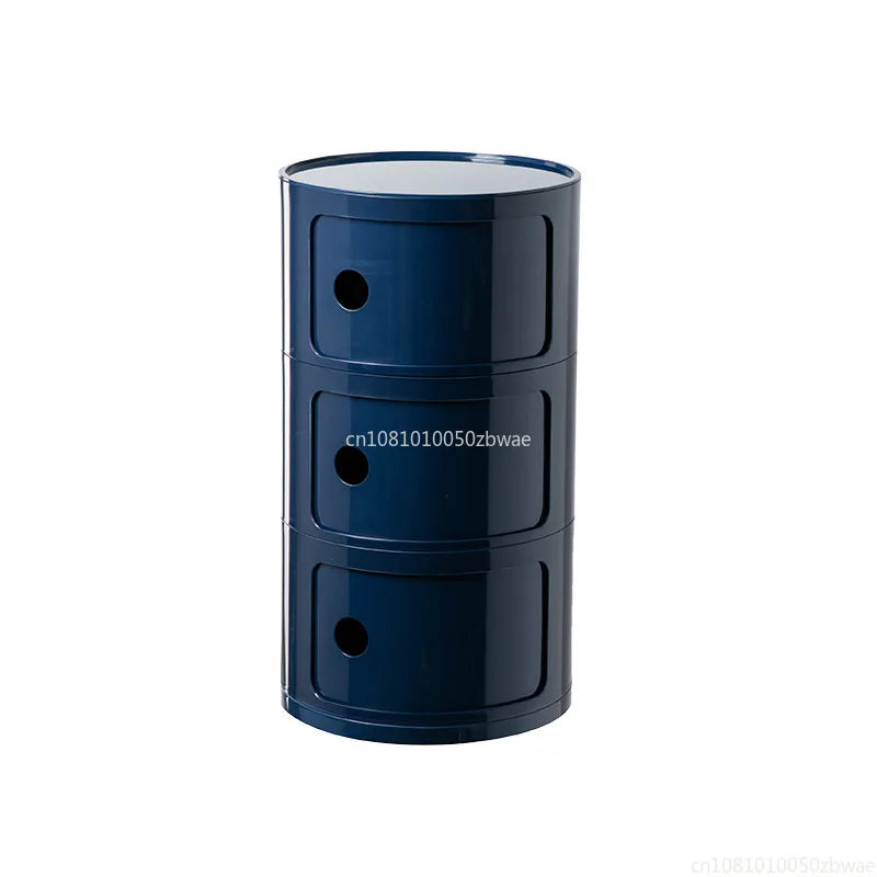 Nightstands Modular Bedside Table Round Large-capacity Storage Bedside Small Cabinet Bedroom Simple Storage Narrow Side Cabinet