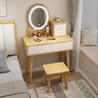 Nordic solid wood dresser 60cm small apartment bedroom modern simple makeup table light luxury dresser storage cabinet