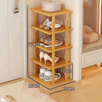 Multifunctional 6 Layers Shoes Rack Bamboo Shoe Cabinets Stackable Stand Shoes Storage Shelf Organizer For Entryway Livingroom