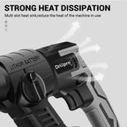Drillpro 26MM 6000RPM Electric Hammer Electric Pick Impact Drill Multi-function Cordless Rotary Tool ForMakita Battery