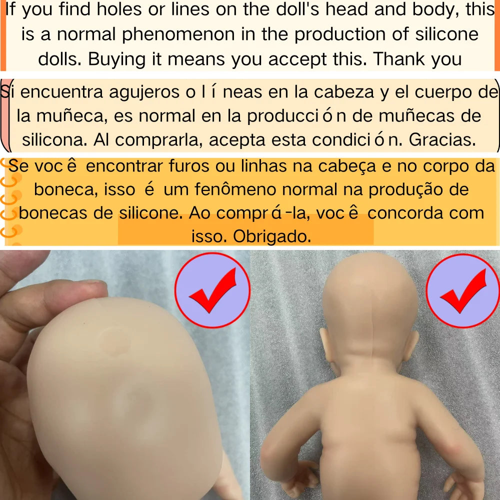 Mini 6 Inch  Silicone Reborn Baby Doll LouLou Girl 15CM Full Solid Silicone Washable Body Palm Doll Toy Christmas Gift