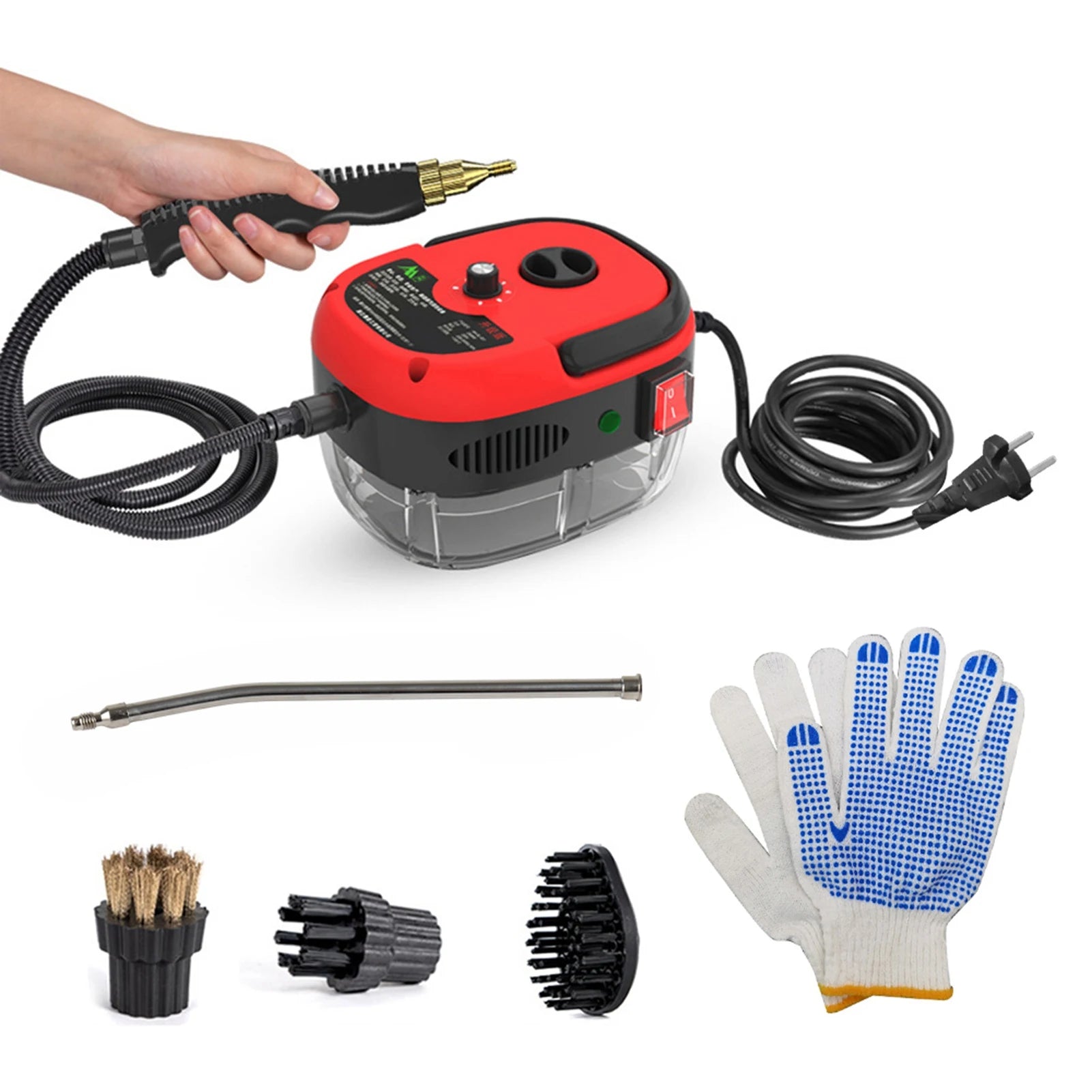 Handheld Steam Cleaner 2500W High Power 6 Speeds Adjustable Practical Steam Cleaner for Kitchen Refrigerator