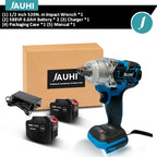 JAUHI 520N.M Brushless Electric Impact Wrench Cordless Electric Wrench 1/2 Inch Screwdriver Power Tools For Makita 18V Battery