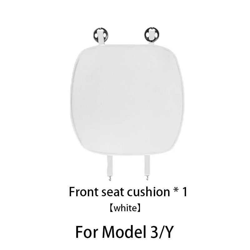 Comfortable Ice Silk Car Seat Covers for Tesla Model Y/3 (2018-2025) | Breathable