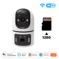 Moes Tuya WiFi Indoor Smart Camera 8MP Dual Screen Lens 2.4G/5G Infrared Night Vision Motion Detection Auto Track Two-Way Audio
