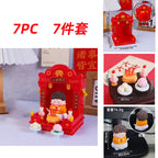 Chinese mini Fairy Ornaments Guanyin Desktop God of Wealth Mascot Crafts Buddha Shrine Entrance Decoration Car Ornaments