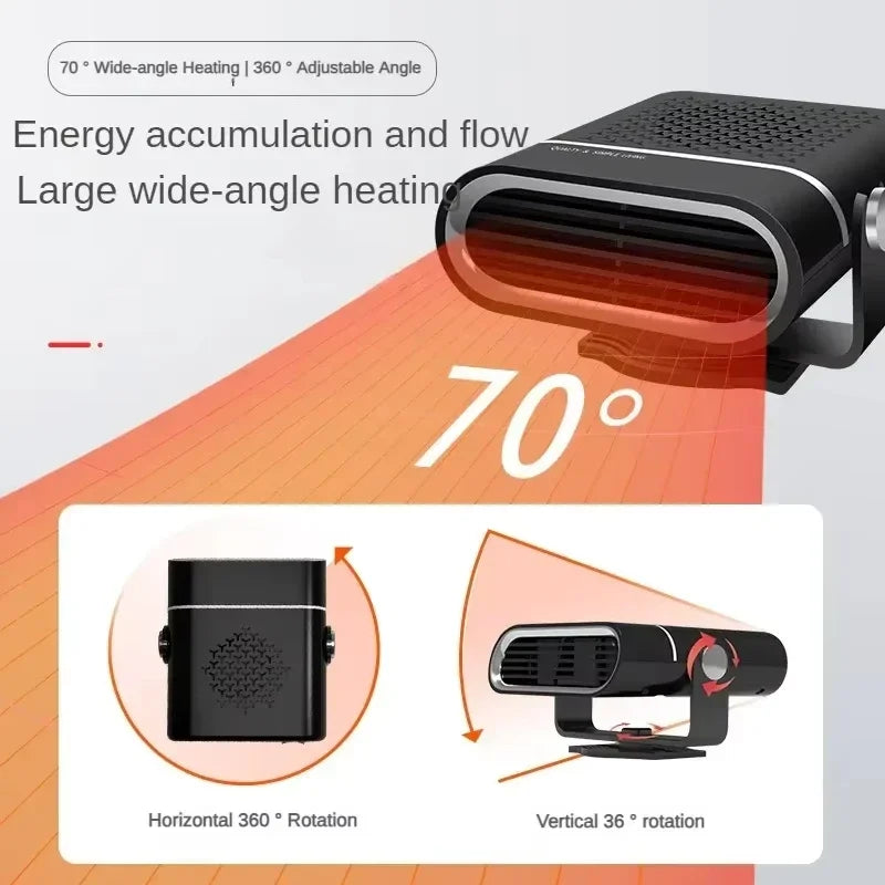 Xiaomi Portable Household Car Heater 24V Heater Windshield Automatic Defogging Defrost Fast Heater Household Electric Heater