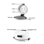 2000W Electric Pizza Pan Electric Baking Pan Portable 12 Inch Countertop Pizza Maker Steak Machine Toaster Pizza Griddle