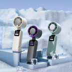 Portable Handheld Turbo Fan 1 199 Speed Rechargeable Personal Fan Ice