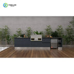 Customized Outdoor kitchen independent workbench waterproof environmentally friendly 304 stainless steel cabinet